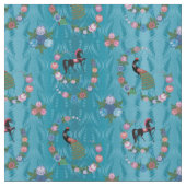 Folk Hungarian Pattern Fabric Stof (Close Up)