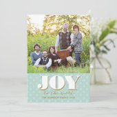 Folk Joy Kaart Holiday Fotokaart (Staand voorkant)