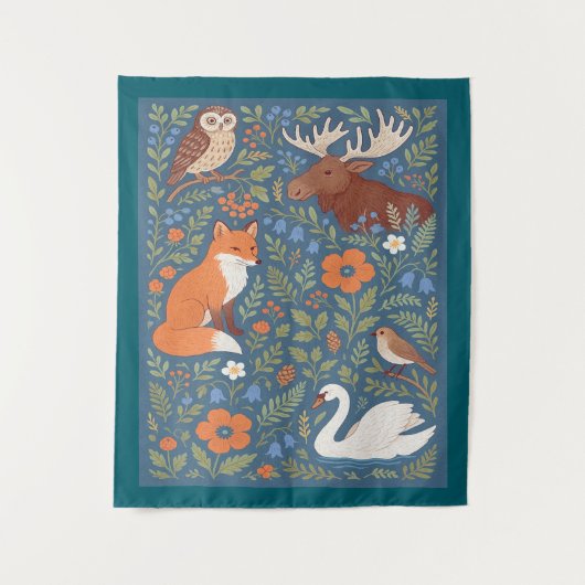 folk lore art wandkleed (Voorkant)