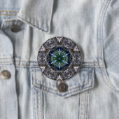 Folk Mandala Button (In situ)