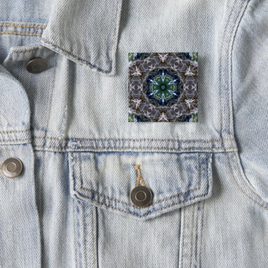 Folk Mandala Button (In situ)