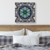 Folk Mandala Canvas Afdrukken (Insitu (Slaapkamer))