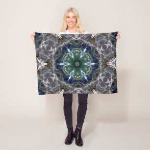 Folk Mandala Fleece Blanket Deken
