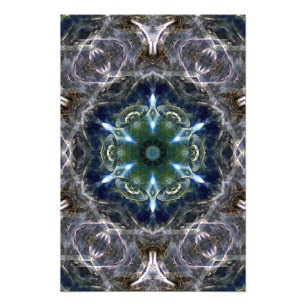 Folk Mandala Foto afdrukken Afdruk