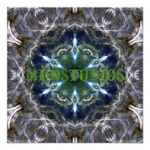 Folk Mandala Foto afdrukken Afdruk