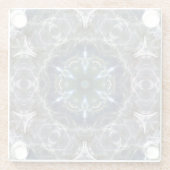 Folk Mandala Glazen Onderzetter (Achterkant)