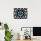 Folk Mandala Poster (Thuiskantoor)