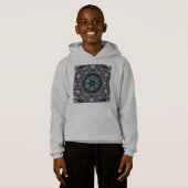 Folk Mandala Sweat - shirt à capuche (Devant entier)
