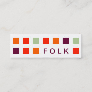 FOLK (moskeesvierkantjes) Mini Visitekaartje