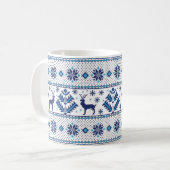 Folk ornament patroon Koffie Mok (Voorkant links)