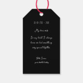 Folk portuguese bloeiend hart cadeaulabel (Achterkant)