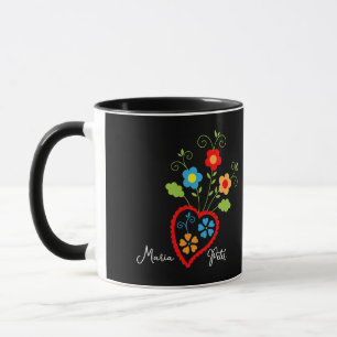 Folk portuguese bloeiend hart mok