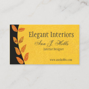 Folk Promotional Interior Designer Elegant Visitekaartje