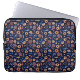 Folk Rustic Floral Laptop Sleeve