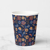 Folk Rustic Floral Papieren Bekers (Rechts)