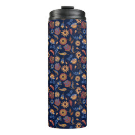 Folk Rustic Floral Thermosbeker