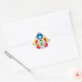 💛 💚 💙 Folk-samenstelling Vierkante Sticker (Envelop)