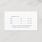 Folk Tandarts logo Modern Afspraak Visitekaartje (Achterkant)