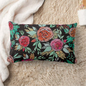 Folk Watercolor Flowers Kussen (Deken)