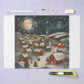 Folk Winter Village Tissuepapier (Craft)