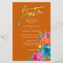 Folkart Bloemenfeest Trouwkaart Boda