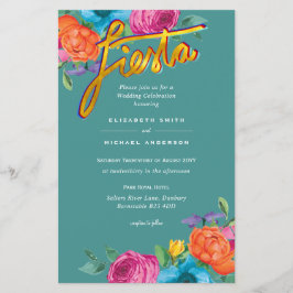 Folkart Bloemenfeest Trouwkaart Boda