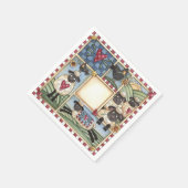 Folkart Schapen en kraaien Servetten (Hoek)