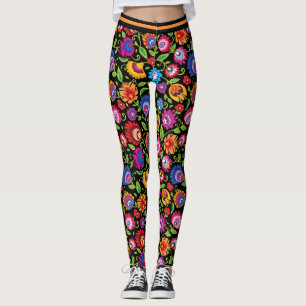 Folkbloemen leggings