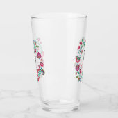 Folkbloemen, multicolor bruiloft glas (Links)