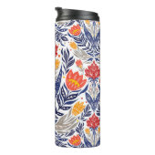 Folkbloemen patroon thermosbeker (Geroteerd rechts)