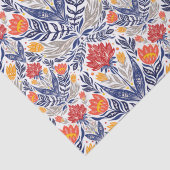 Folkbloemen patroon tissuepapier (Detail)