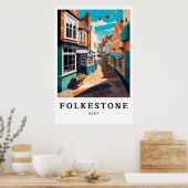 Folkestone Poster, Kent Poster, Engeland Poster (Keuken)
