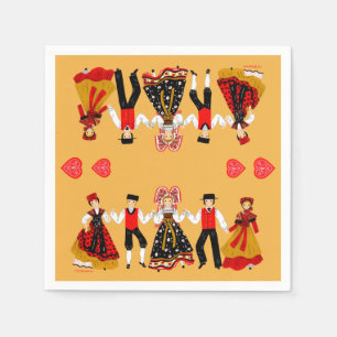 Folklore alsacien, Frankrijk Servet