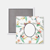 Folklore Bloemen | Persoonlijke Cadeau Decoratie Magneet (Voorkant / Achterkant)