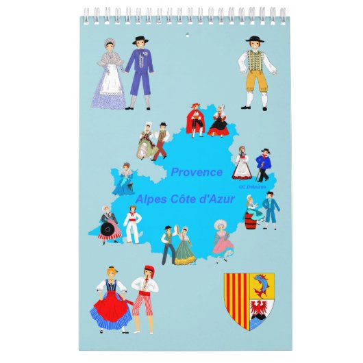 Folklore de PACA, Frankrijk Kalender (Hoes)