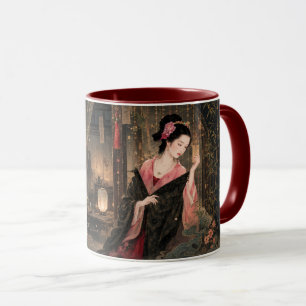 Folklore esthetische kunst met romantiek. mok