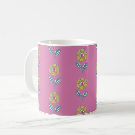 Folklore Flower Mok (Voorkant links)