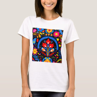 Folklore Fusion Design - Culturele Patroon Kunst T-shirt