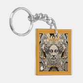 Folklore geïnspireerde Design Sleutelhanger (Voorkant Links)