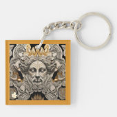 Folklore geïnspireerde Design Sleutelhanger (Achterkant)