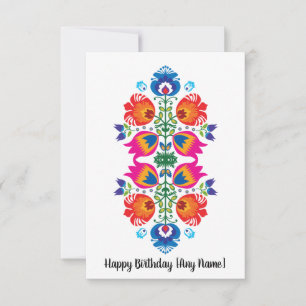 Folklore Happy Birthday Kaart