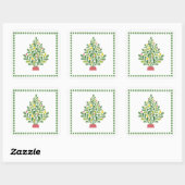 Folklore Kerstboom Sticker (Vel)
