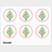 Folklore Kerstboom Sticker (Vel)