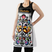 Folklore met roosters apron schort (Insitu)