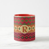 Folklore Mok Gepersonaliseerd Monogram RED Cozy No (Midden)
