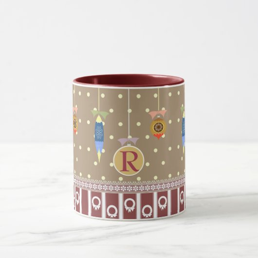 Folklore Mok Gepersonaliseerd Monogram Xmas Bauble (Midden)