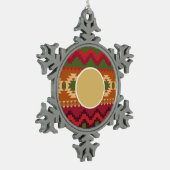 Folklore Noordse Patroon | Persoonlijke Cadeaus De Tin Sneeuwvlok Ornament (Links)