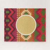 Folklore Nordic Pattern | Personeel cadeaudecor Legpuzzel (Horizontaal)