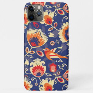 💛 🧡 Folklore patroon met gele bloemen 002 iPhone 11 Pro Max Hoesje