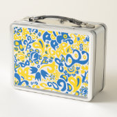 Folklore pattern with Oekrainian flag covu (Achterkant)